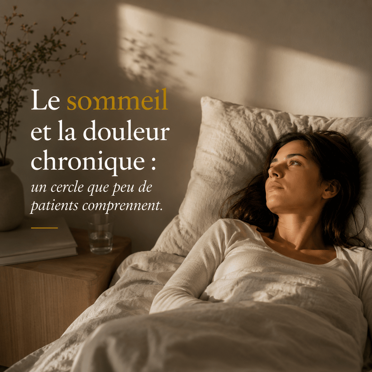 Le sommeil et la douleur chronique : un cercle que peu de patients comprennent - Reprogrammer Boutique