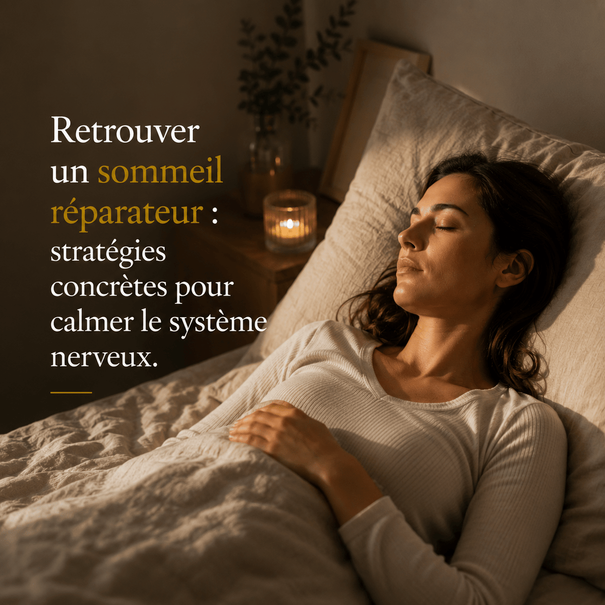 Retrouver un sommeil réparateur : stratégies concrètes pour calmer le système nerveux - Reprogrammer Boutique