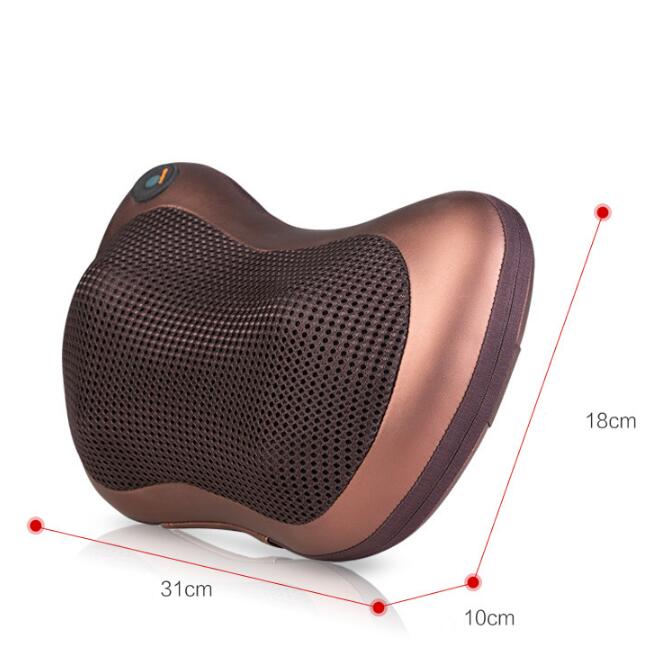 Structure du massageur chauffant infrarouge avec zones de contact ergonomiques