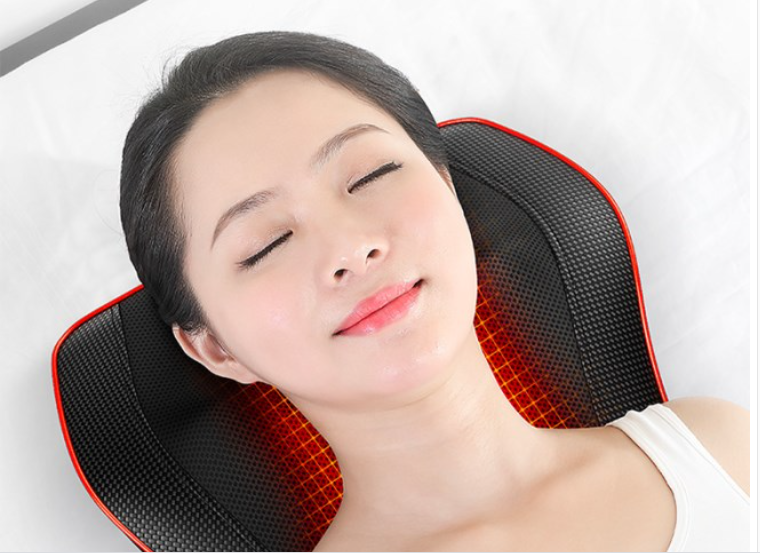 Coussin chauffant avec multiples têtes de massage pour soulagement musculaire