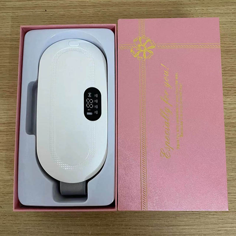 Ceinture menstruelle blanc chauffante rechargeable avec câble USB et système sécurisé