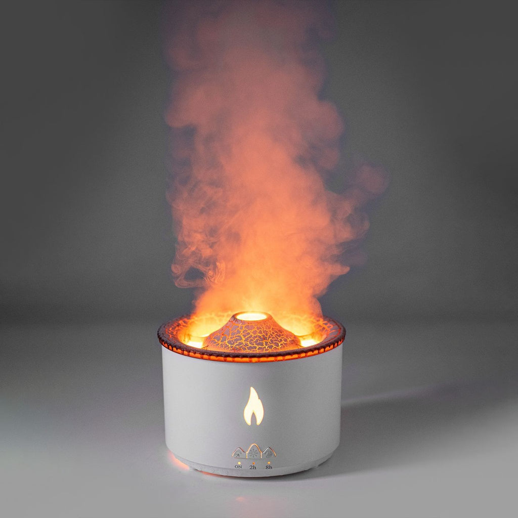 Diffuseur d’huiles essentielles volcan avec éclairage LED apaisant intégré