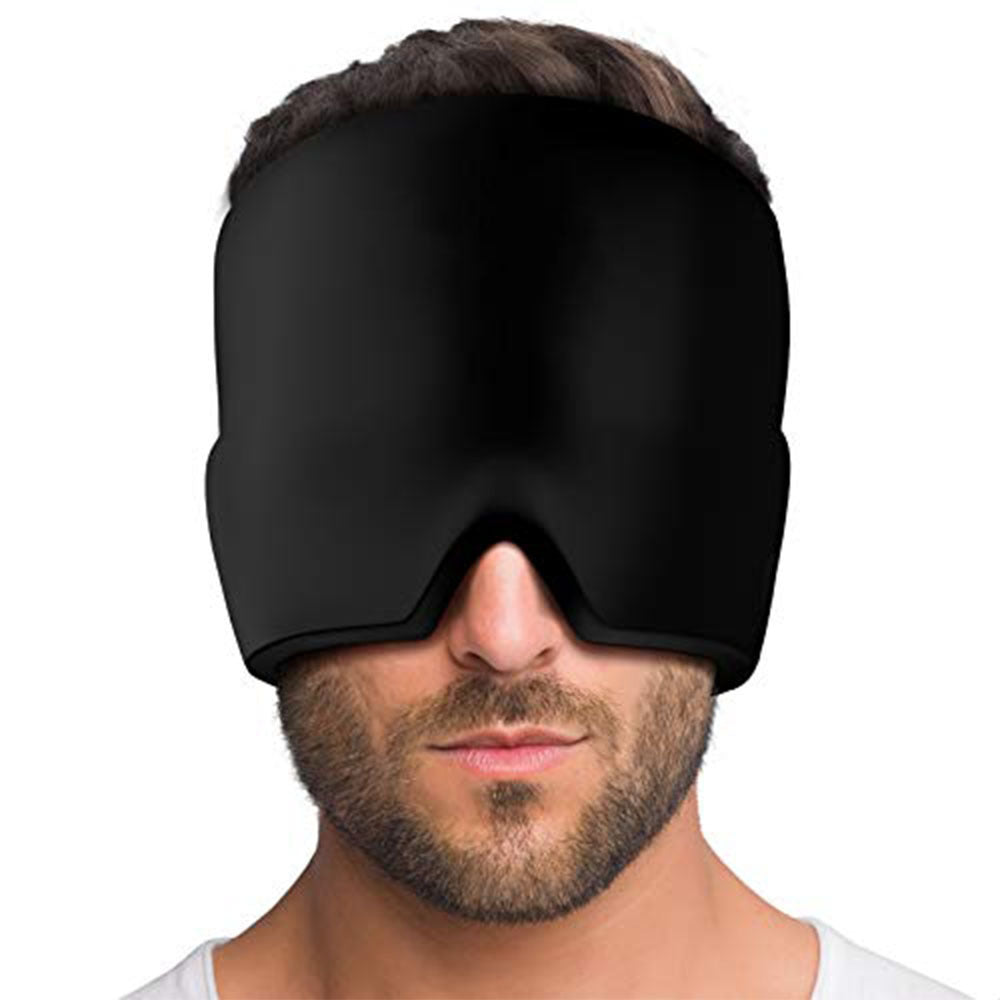 Détail des matériaux doux et respirants du chapeau thérapeutique anti‑migraine