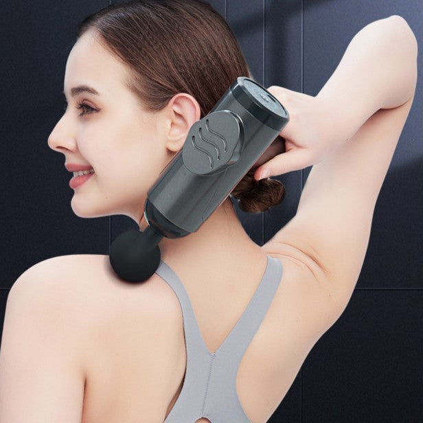 Massage Gun ergonomique vue latérale pour confort et utilisation facile