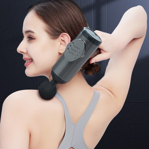 Massage Gun ergonomique vue latérale pour confort et utilisation facile