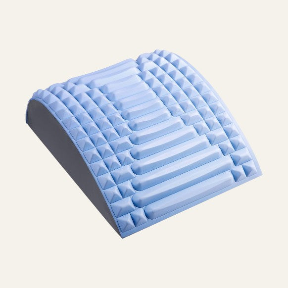 Coussin lombaire ergonomique bleu pour soutien doux du dos et confort de relaxation