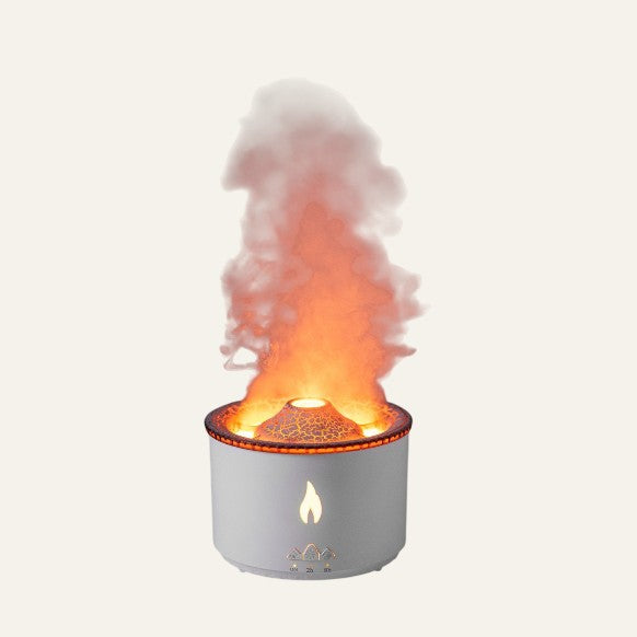 Diffuseur d’huiles essentielles volcan en brume ultrasonique pour ambiance relaxante