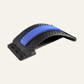 Étireur lombaire ergonomique noir et bleu pour relâchement profond et confort du dos