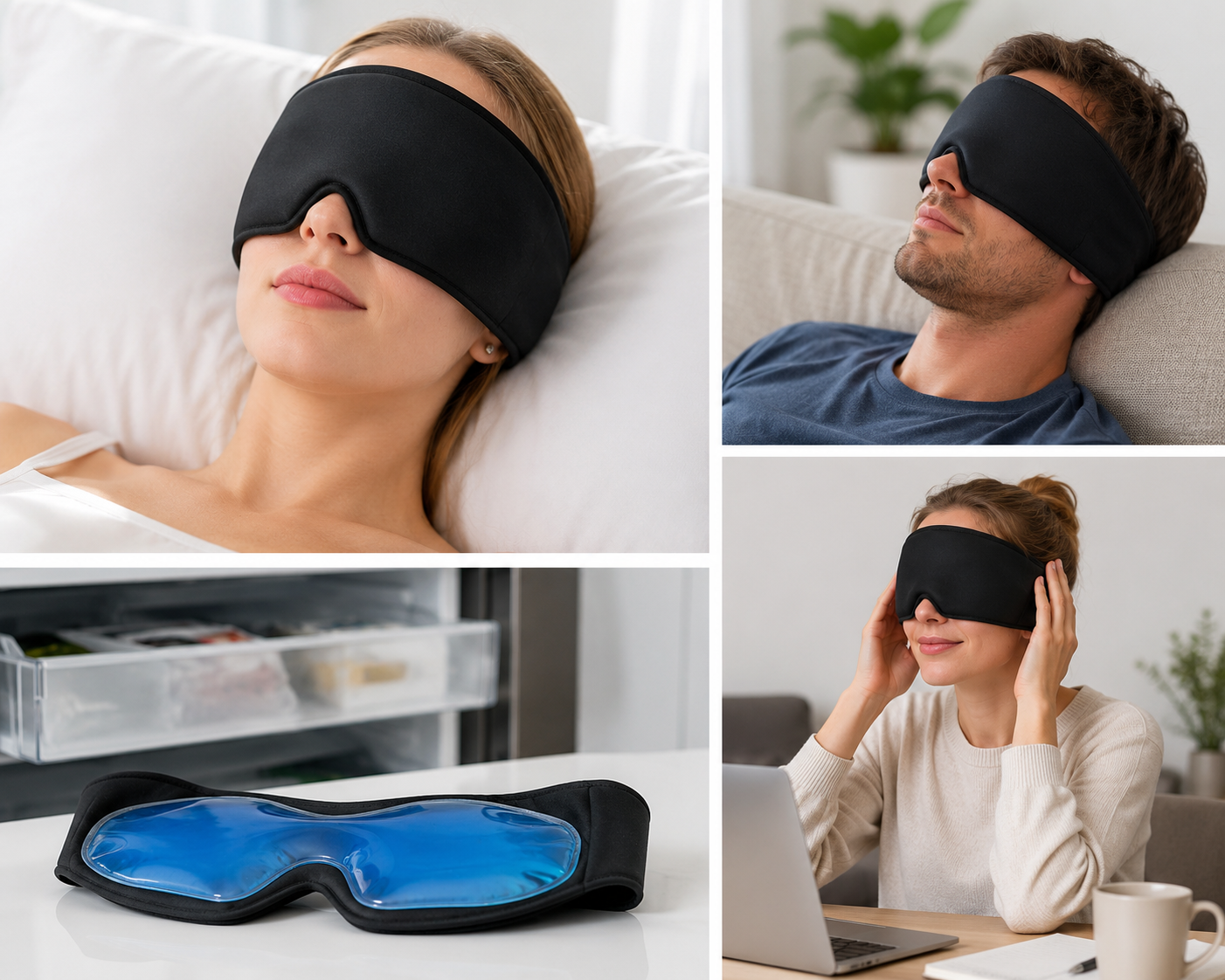 Masque rafraîchissant cranien – Fraîcheur enveloppante & détente des tensions de tête