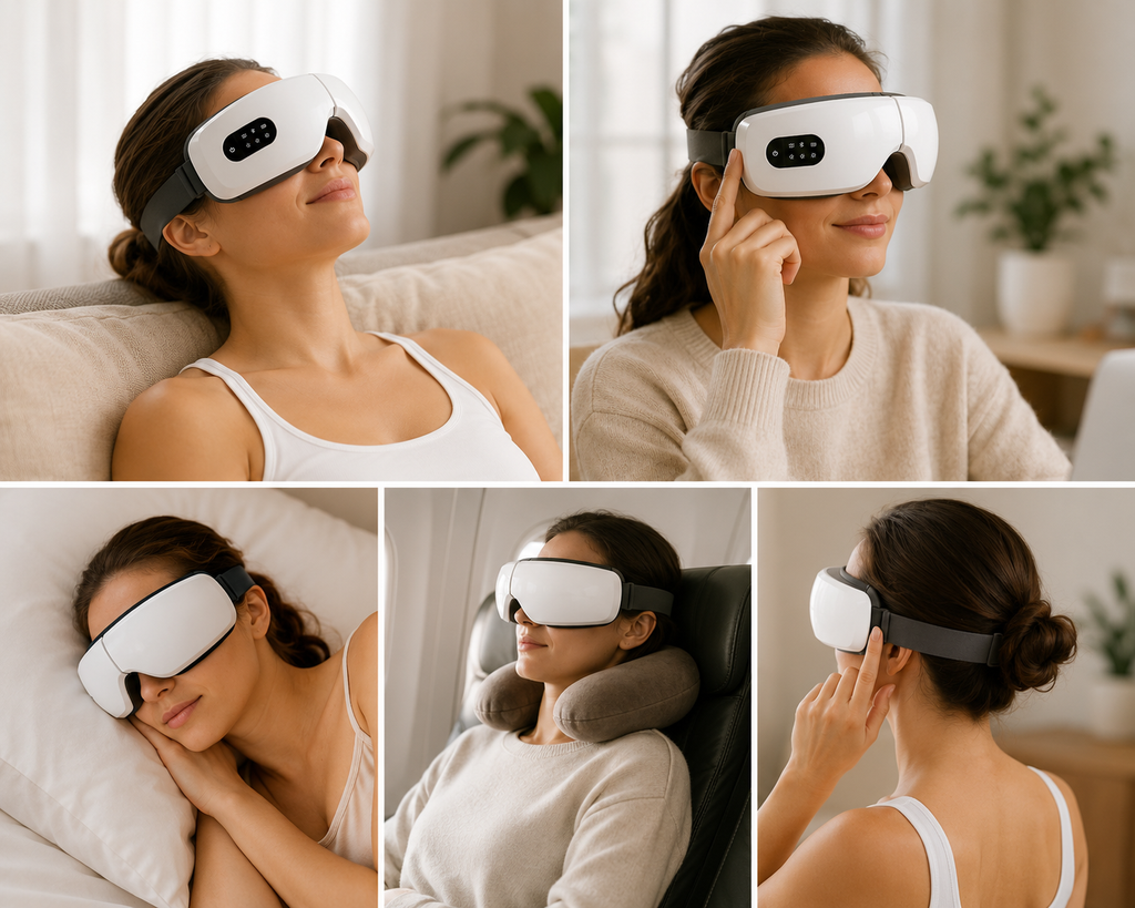 Masseur oculaire – Confort des yeux & détente des tensions frontales