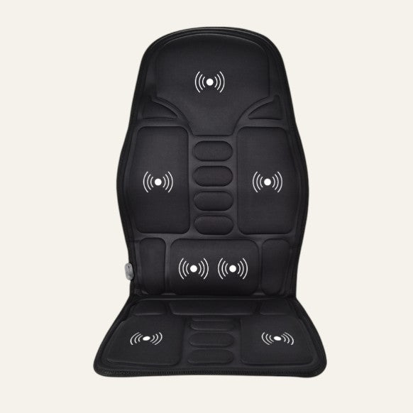 Siège de massage chauffant ergonomique pour relaxation complète du dos et lombaires