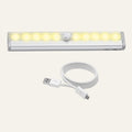 Reprogrammer Boutique Lampe LED à détection de mouvement, aluminium et PVC, éclairage blanc chaud, pour couloirs et escaliers.