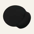 Repose-poignet ergonomique Reprogrammer Boutique em espuma de memória, preto, para conforto prolongado no pulso.