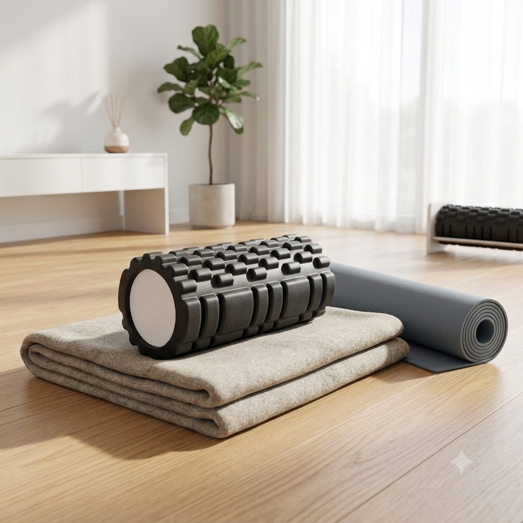 Rouleau de massage ergonomique – Auto-libération myofasciale & confort musculaire