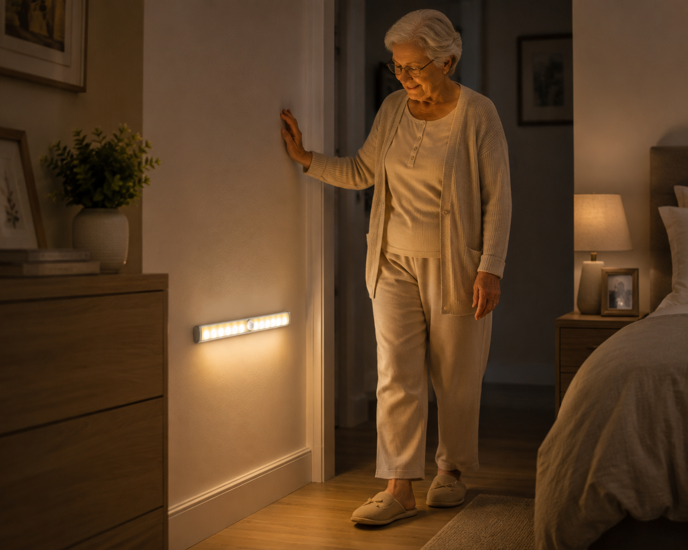 Lampe LED à détection de mouvement – Éclairage automatique & sécurité nocturne
