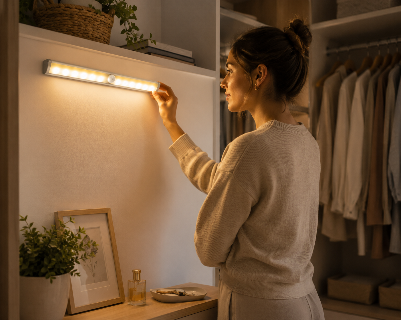 Lampe LED à détection de mouvement – Éclairage automatique & sécurité nocturne